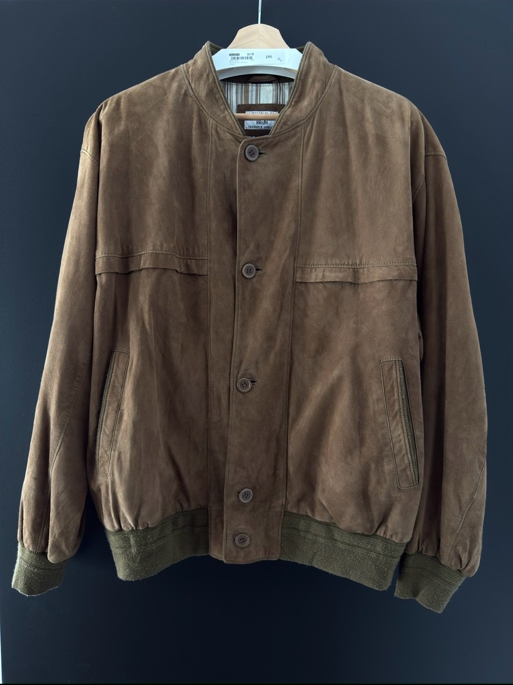 Alba Moda - Vintage Suede Bomber Jacket size M